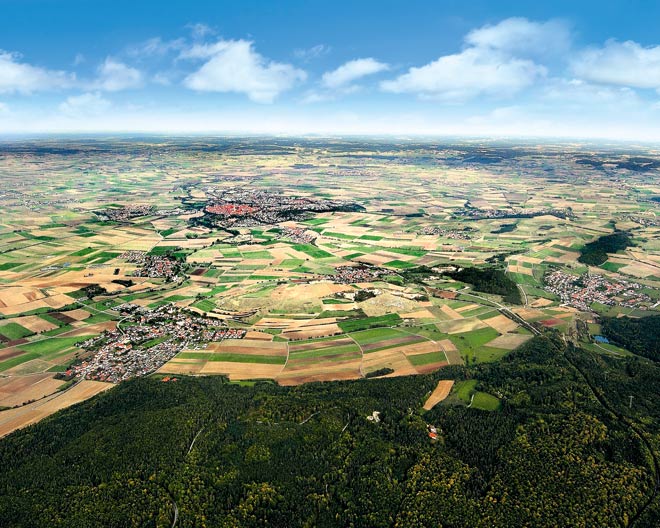 Panoramafoto Geopark Ries
