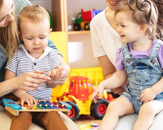 Kinder Baby Instrumente Musik Musikgarten