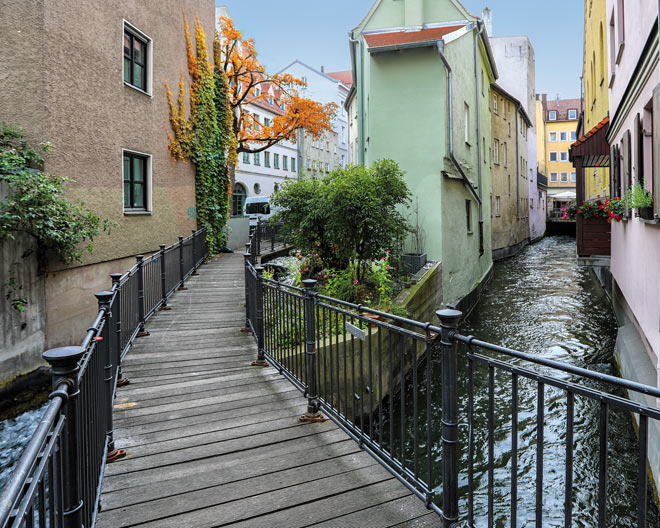 Augsburg Altstadt Bäche Wasser