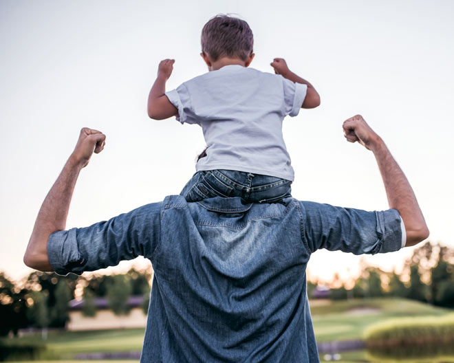 Vater Sohn stark