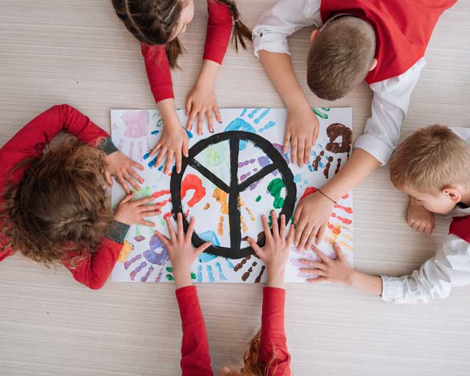 Frieden Kinder Peace