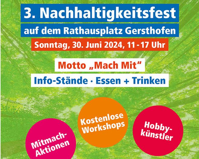 Nachhaltigkeitsfest Gersthofen 2024