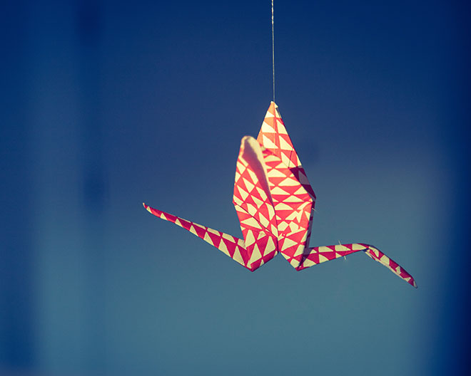 basteln werken malen kunst farben kreativ origami papier falten kranich