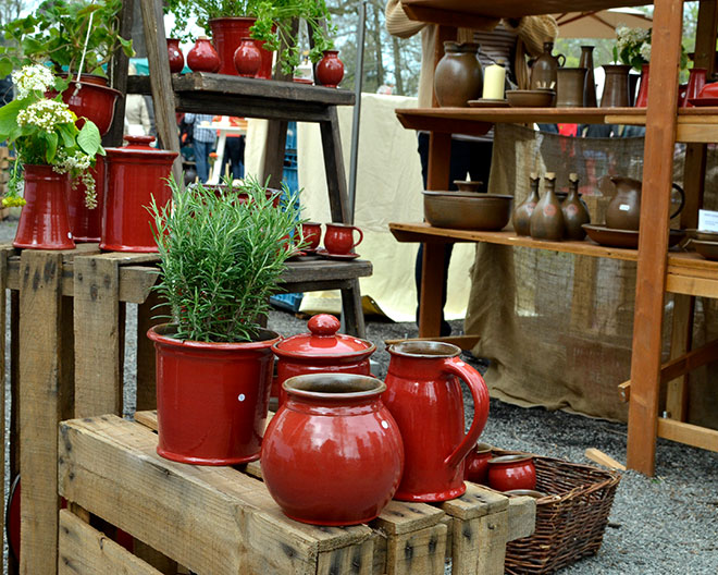Töpfermarkt Fest Markt Marktstände