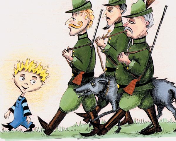 kulturbananen concierto münchen e.V. Peter und der Wolf eine Illustration by Vera Schmidt