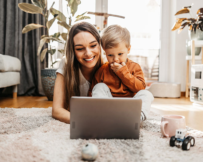 kind eltern computer medien mutter