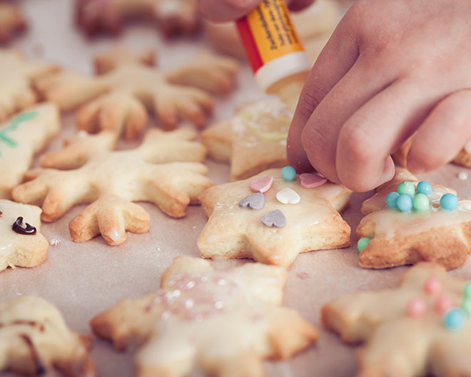 Plätzchen backen Weihnachten Advent