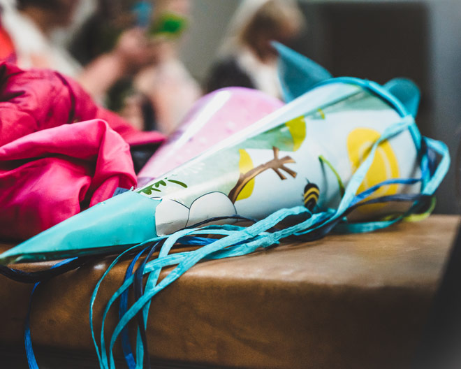 Schule Schulanfang Schultüte Zuckertüte ABC Schütze