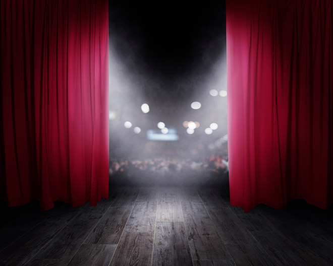 Bühne Vorhang Theater Kino