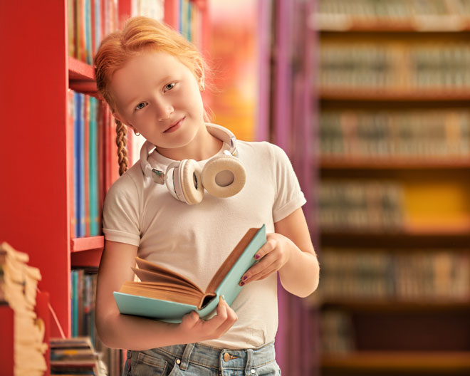 kind buch bücherei lernen schule