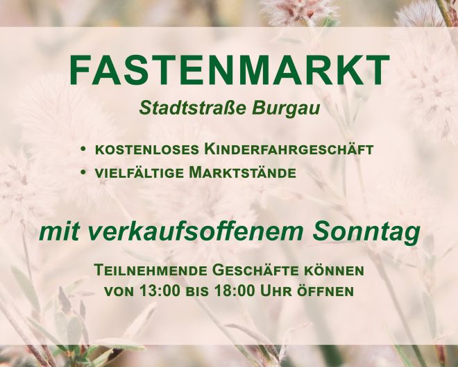 Fastenmarkt Burgau