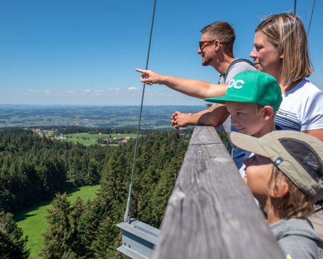 Waldwelt Skywalk Allgäu Familie