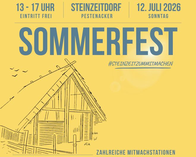 Sommerfest Plakat 2026_Steinzeitdorf Pestenacker_WEB