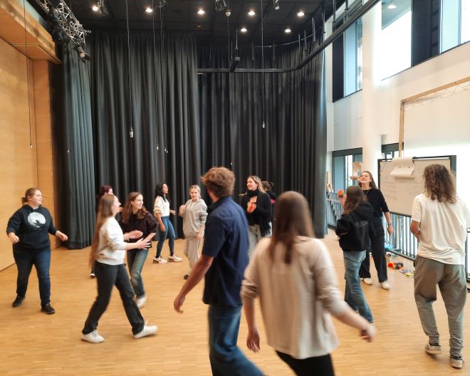 Improvisationstheater Workshop Bildquelle ©Manuela Lechner Staatstheater Augsburg