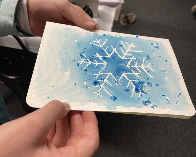 Kunst am Küchentisch Winterzauber
