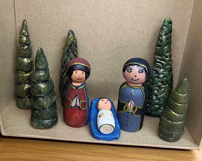 Kegelfiguren-Heilige-Familie MUGS